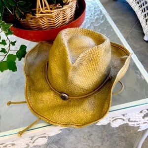 Scala Natural Straw Hat with Cord